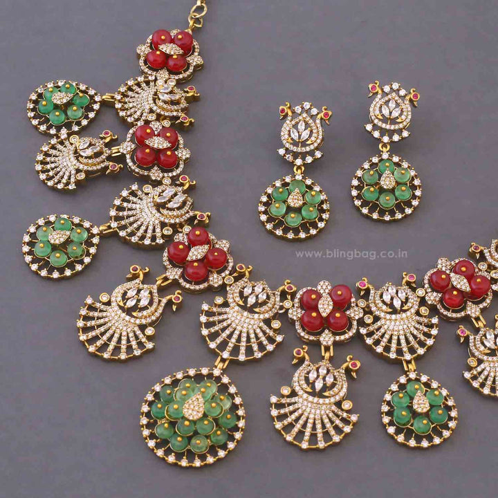 Multicolor Celestia Victorian Jewellery Set - New Arrival