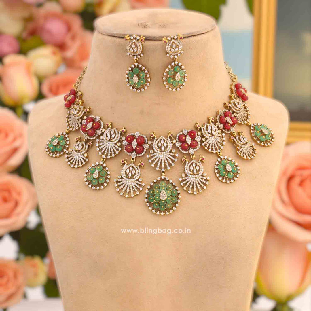 Multicolor Celestia Victorian Jewellery Set - New Arrival