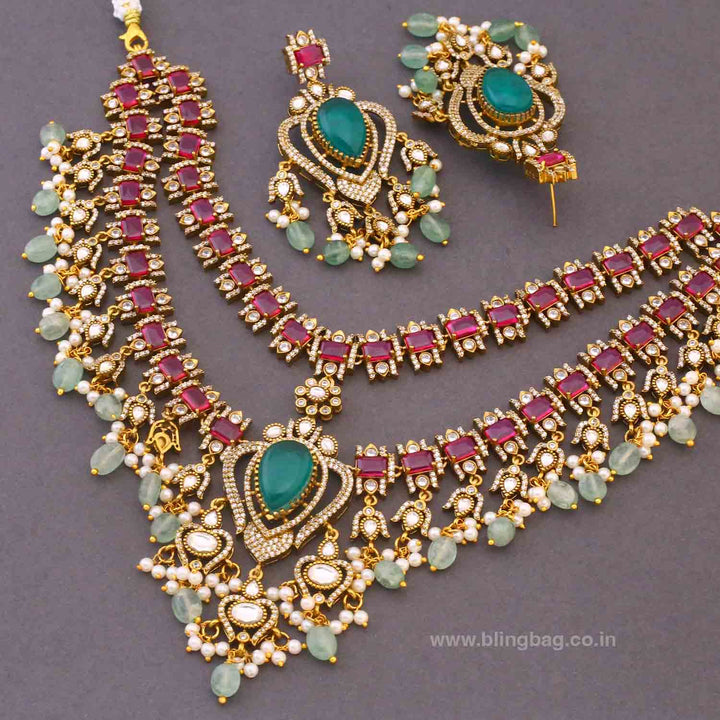 Multicolor Celinea Victorian Jewellery Set- New Arrivals