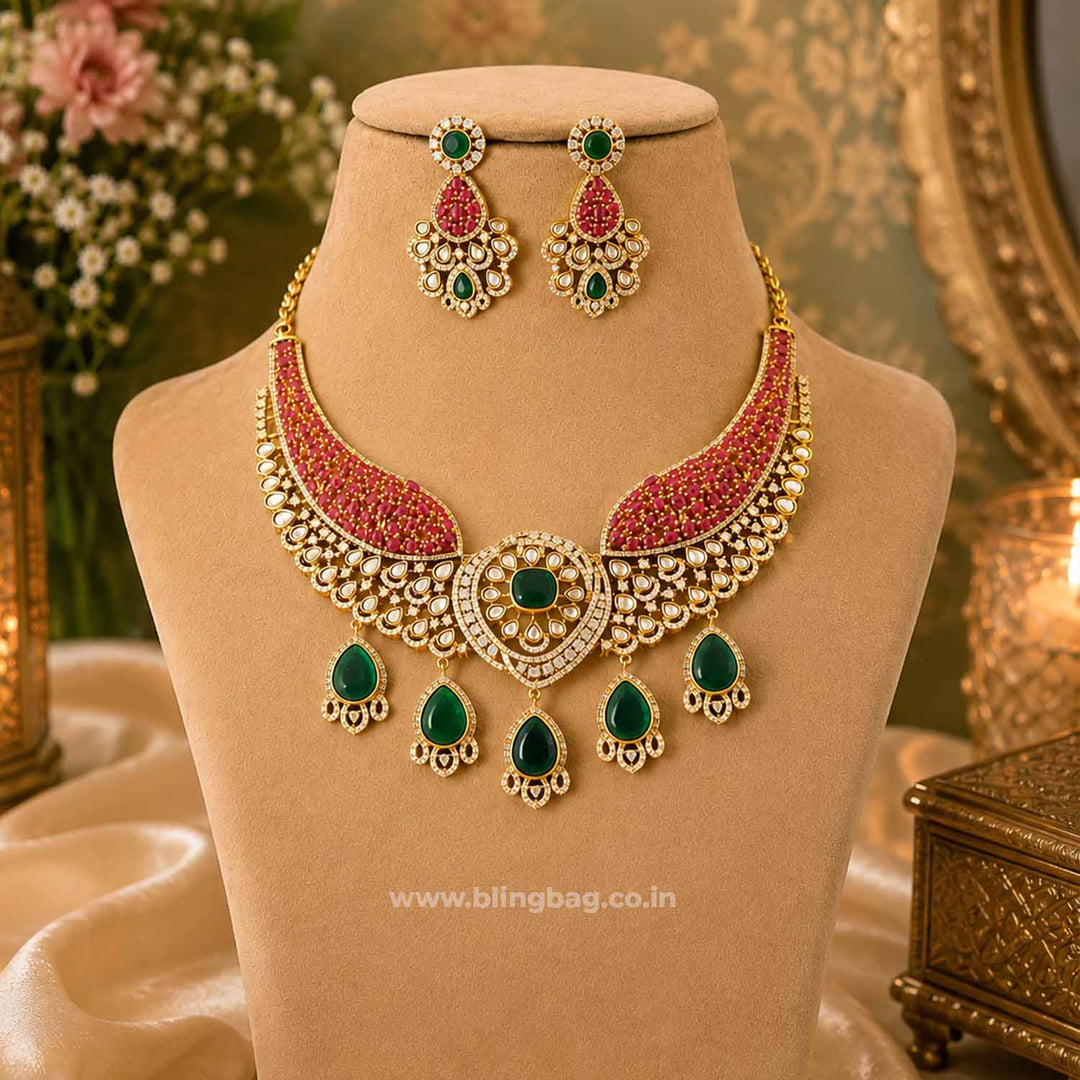 Multicolor Celinerose Victorian Jewellery Set - New Arrival