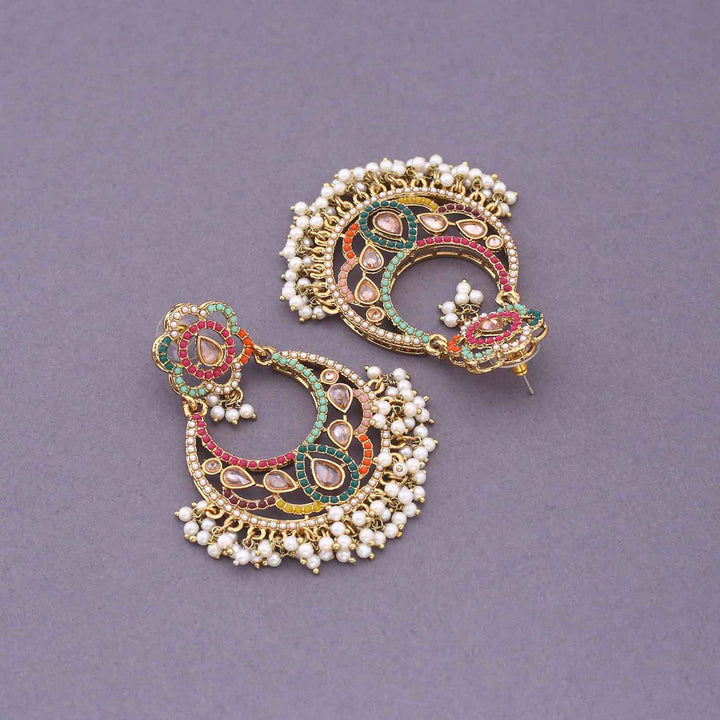 Multicolor Chaandni Punjabi Chandbalis