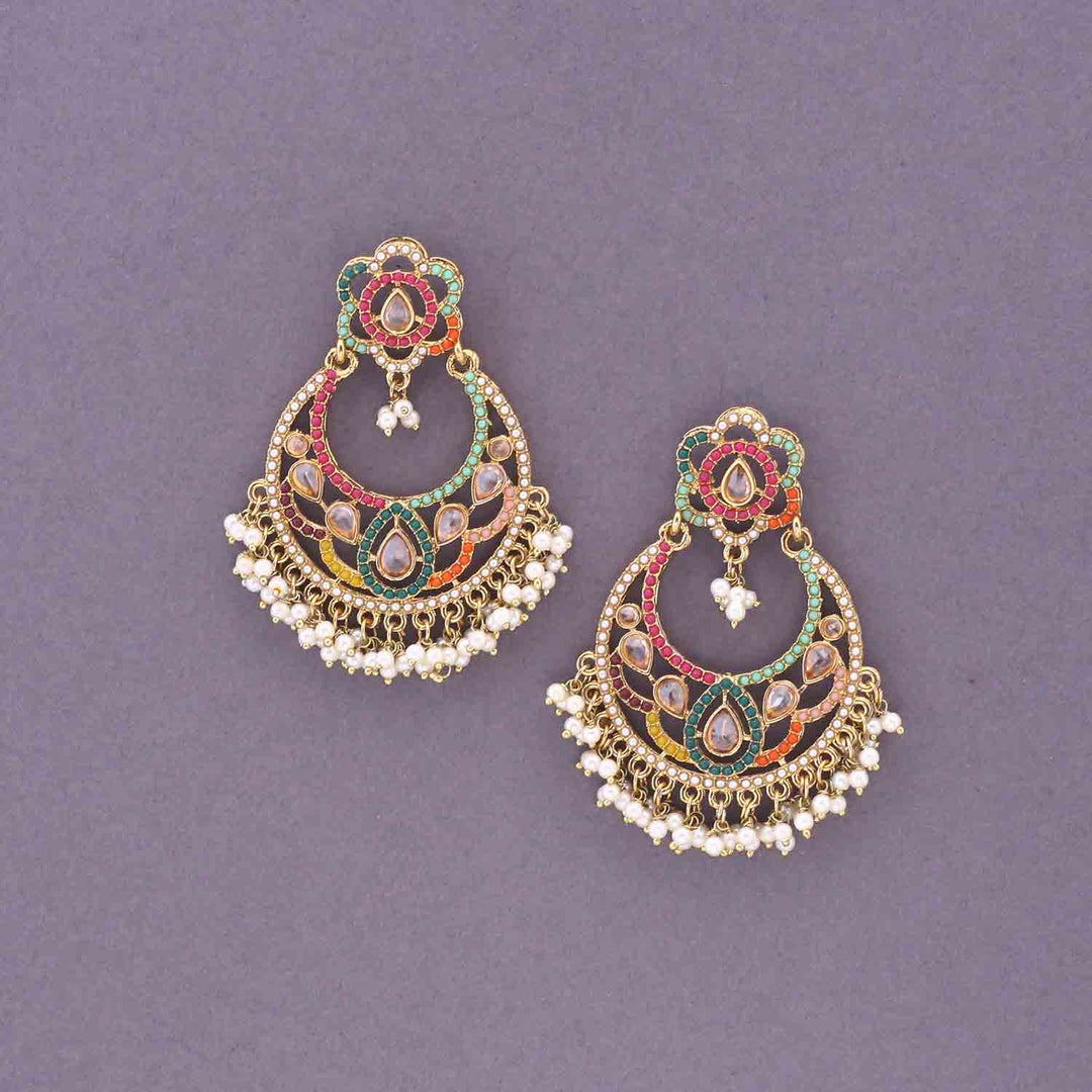 Multicolor Chaandni Punjabi Chandbalis