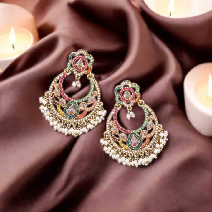 Multicolor Chaandni Punjabi Chandbalis