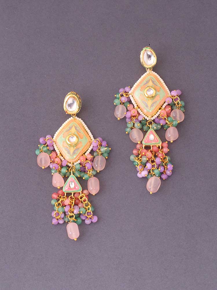 Multicolor Chanda Ethnic Danglers