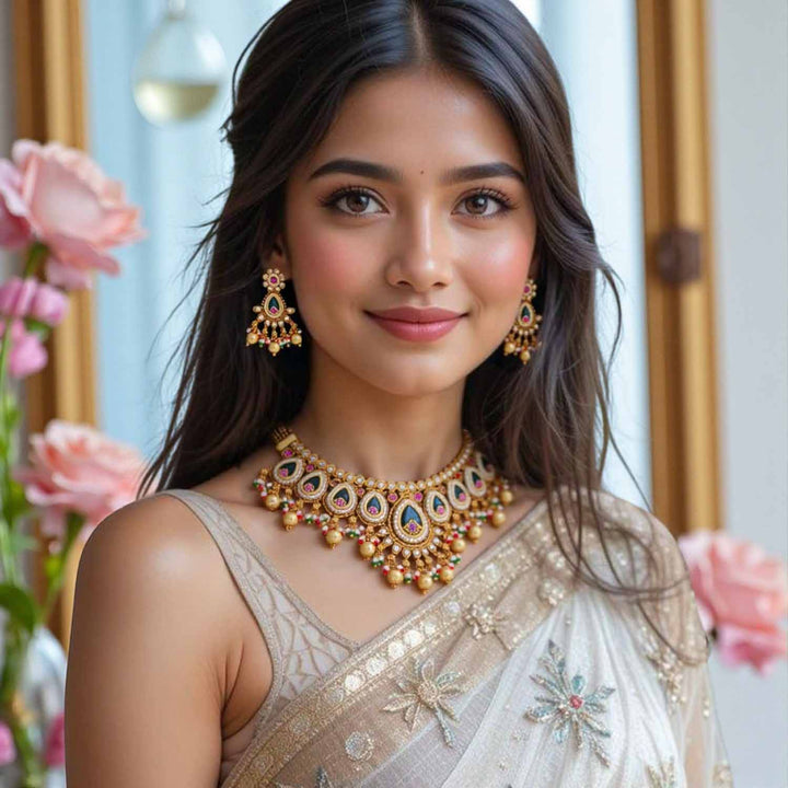 Multicolor Chandani Heritage Jewellery Set - New Arrival