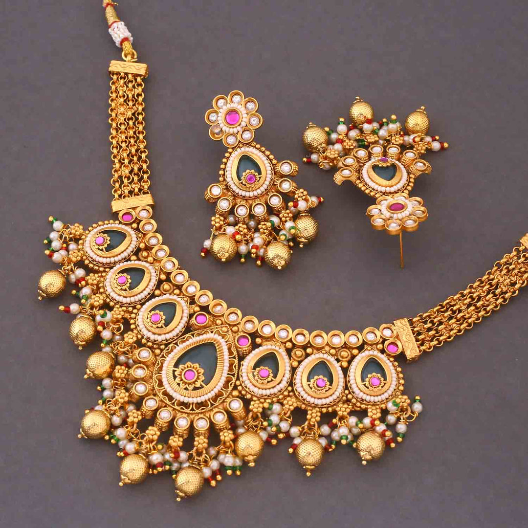 Multicolor Chandani Heritage Jewellery Set - New Arrival