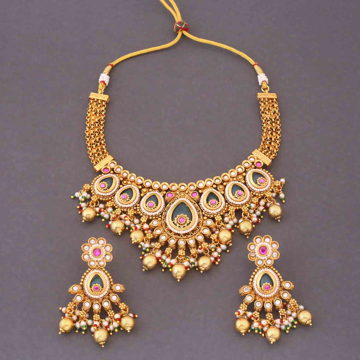 Multicolor Chandani Heritage Jewellery Set - New Arrival