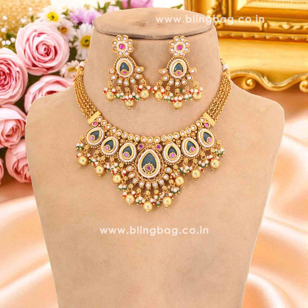 Multicolor Chandani Heritage Jewellery Set - New Arrival