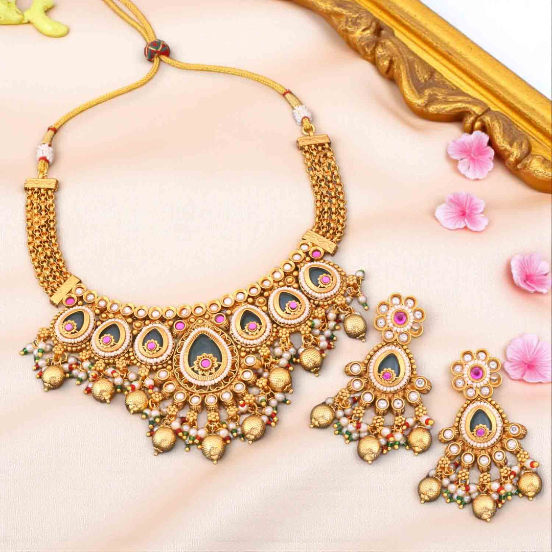 Multicolor Chandani Heritage Jewellery Set - New Arrival