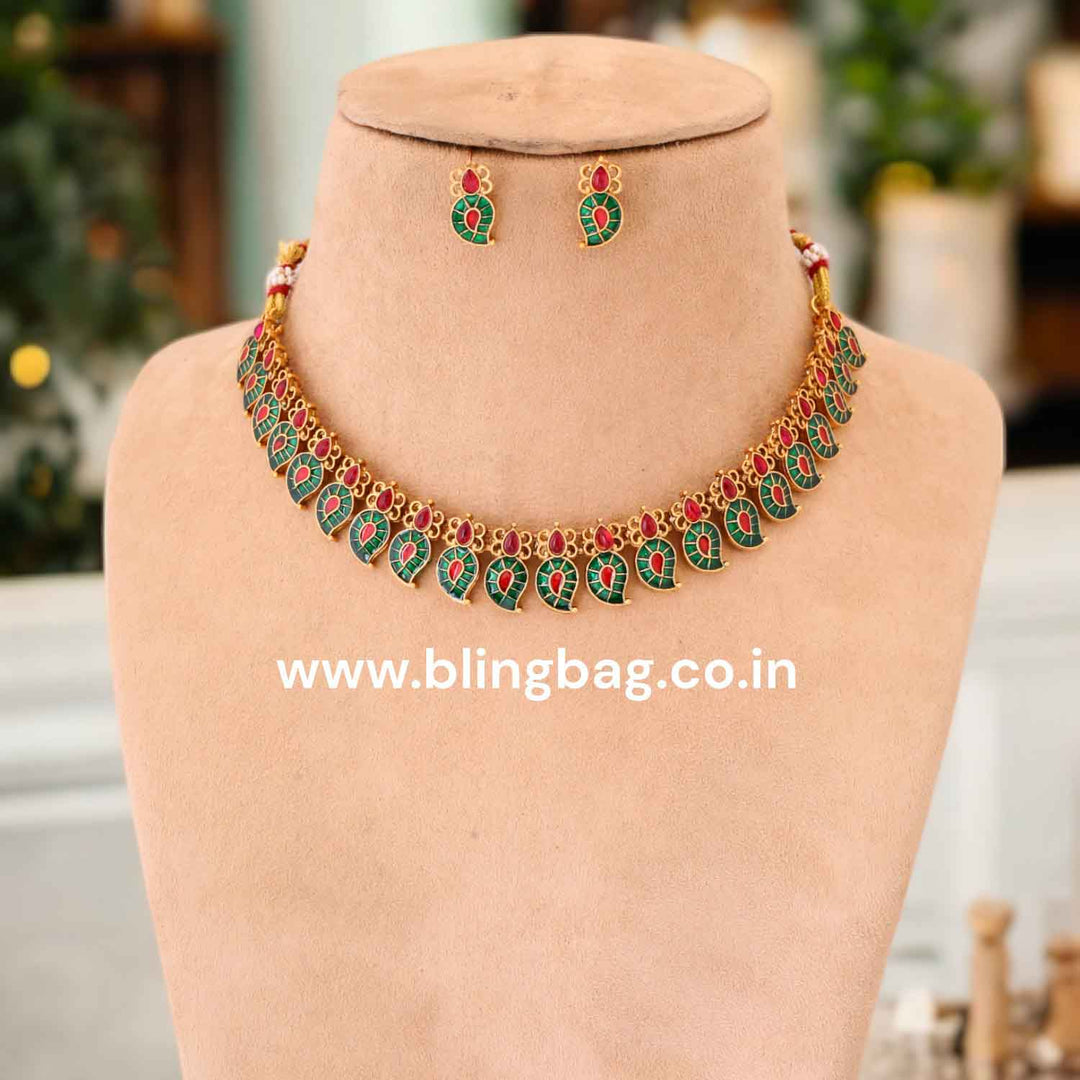 Multicolor Chandrika Antique Jewellery Set - New Arrival