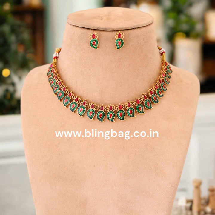 Multicolor Chandrika Antique Jewellery Set - New Arrival