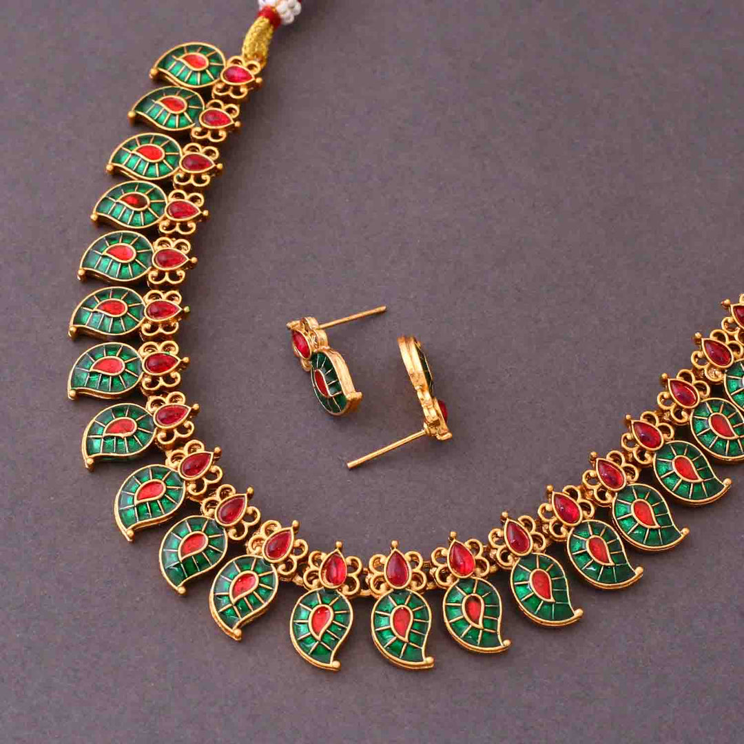 Multicolor Chandrika Antique Jewellery Set - New Arrival