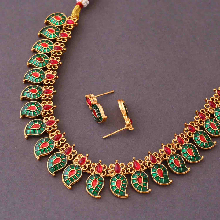 Multicolor Chandrika Antique Jewellery Set - New Arrival