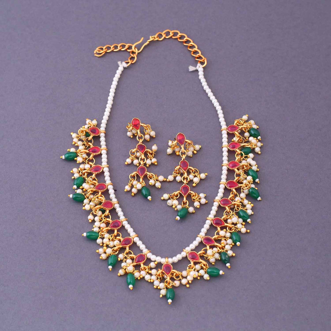 Multicolor Charanjot Antique Jewellery Set - New Arrival