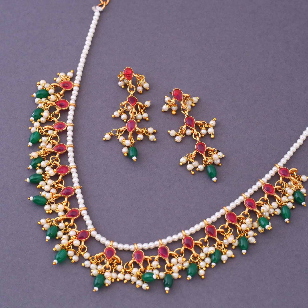 Multicolor Charanjot Antique Jewellery Set - New Arrival