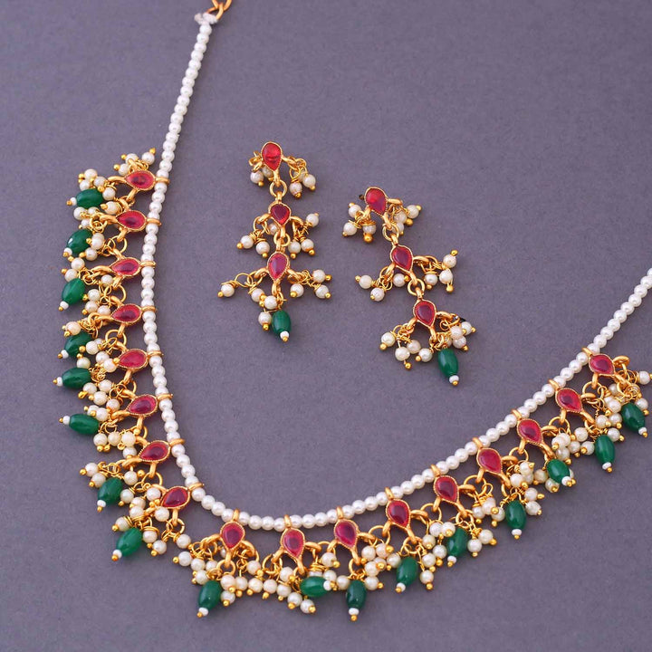 Multicolor Charanjot Antique Jewellery Set - New Arrival