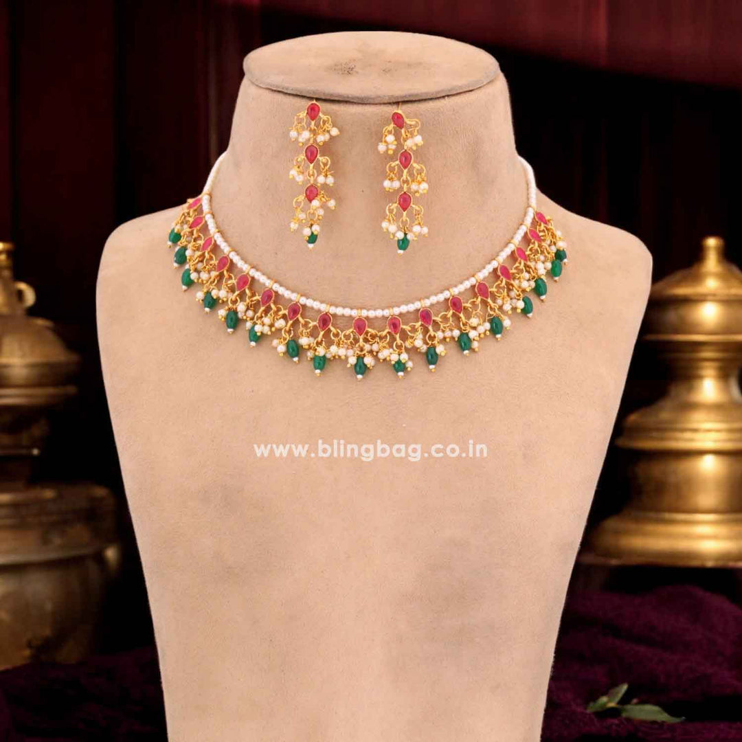 Multicolor Charanjot Antique Jewellery Set - New Arrival