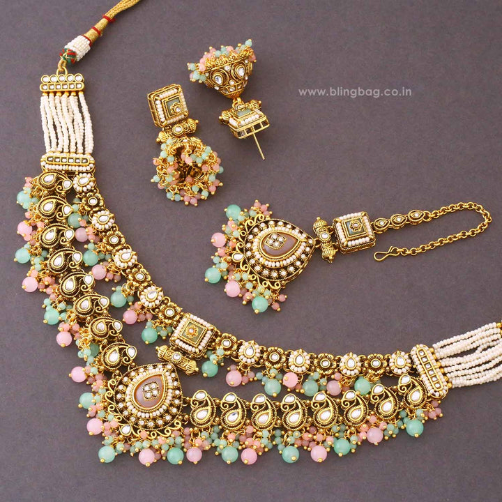 Multicolor Chavi Kundan Jewellery Set - New Arrival