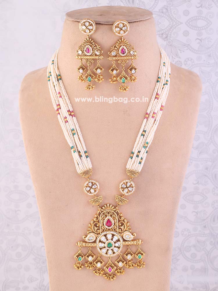 Multicolor Chhaya Rajwadi Set