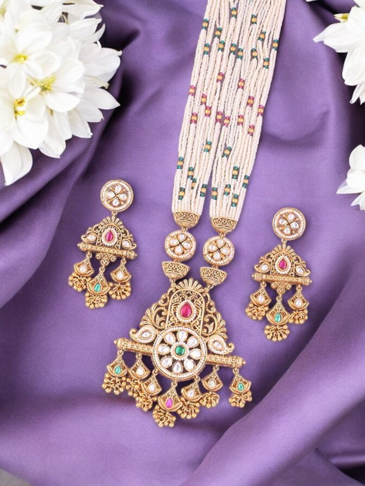 Multicolor Chhaya Rajwadi Set