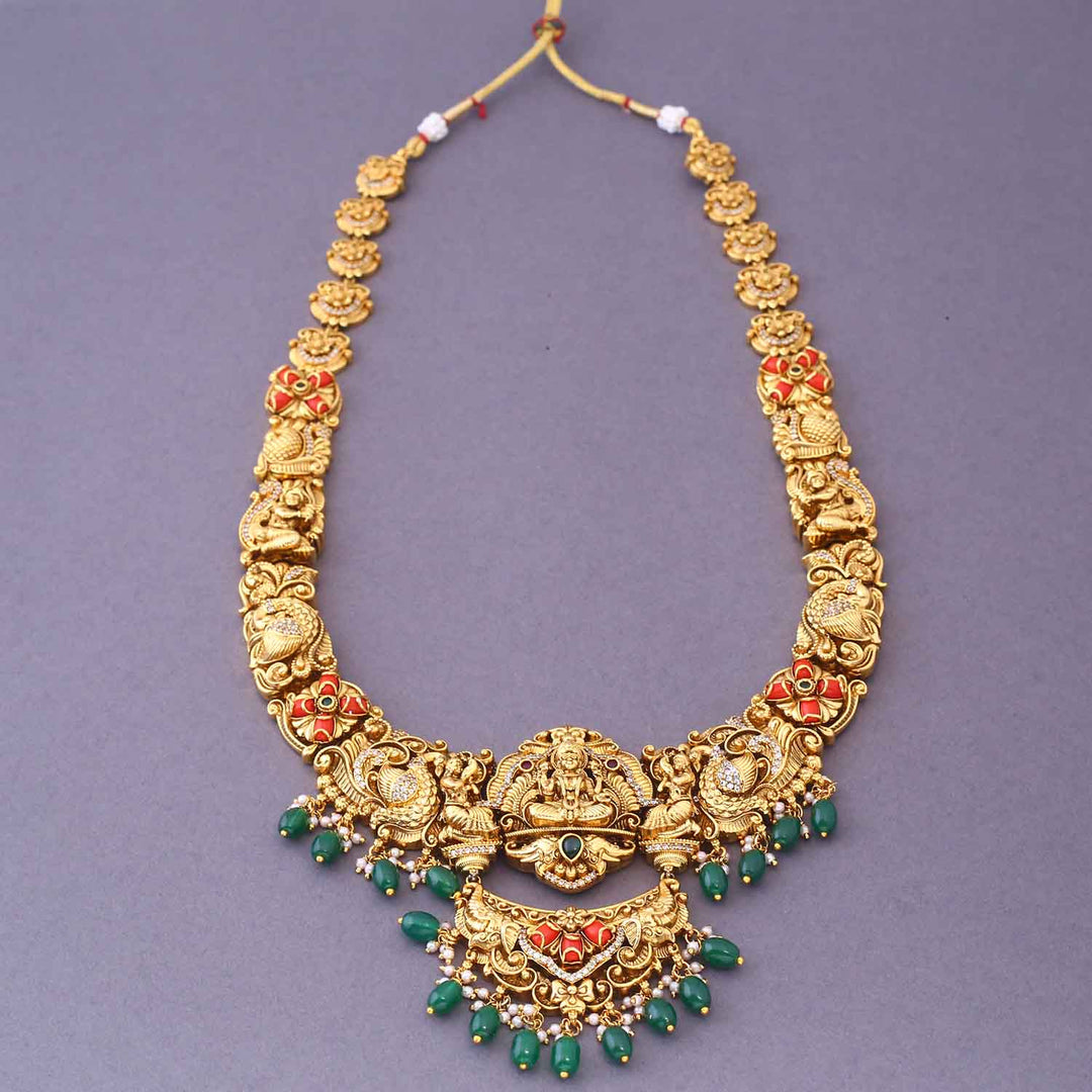Multicolor Chittarupa Bridal Temple Jewellery Set- New Arrival