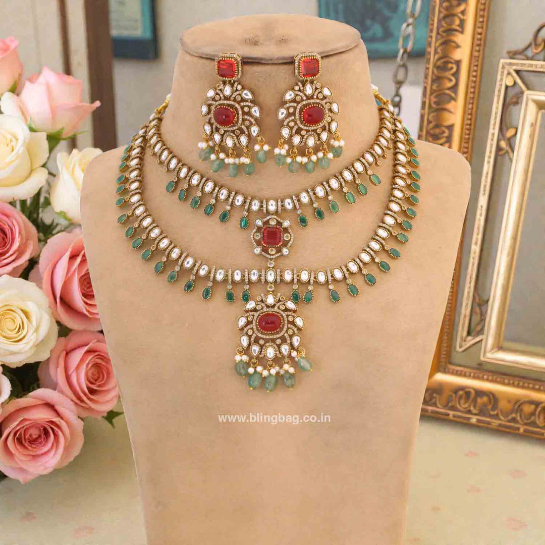 Multicolor Chloeia Victorian Jewellery Set- New Arrivals