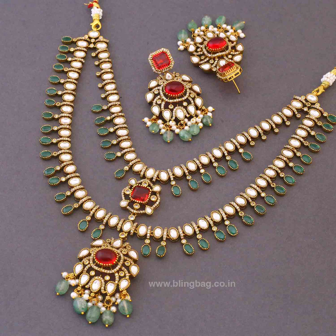 Multicolor Chloeia Victorian Jewellery Set- New Arrivals