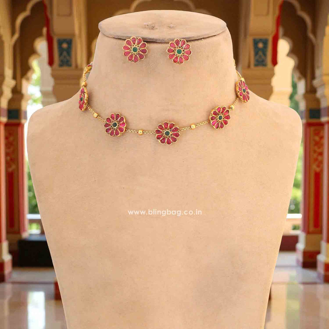 Multicolor Chumki Antique Jewellery Set - New Arrival