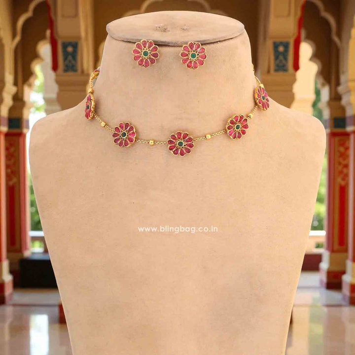 Multicolor Chumki Antique Jewellery Set - New Arrival