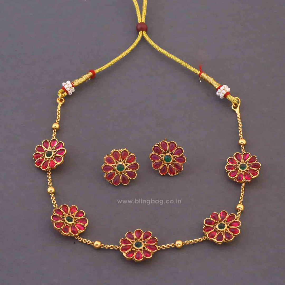Multicolor Chumki Antique Jewellery Set - New Arrival
