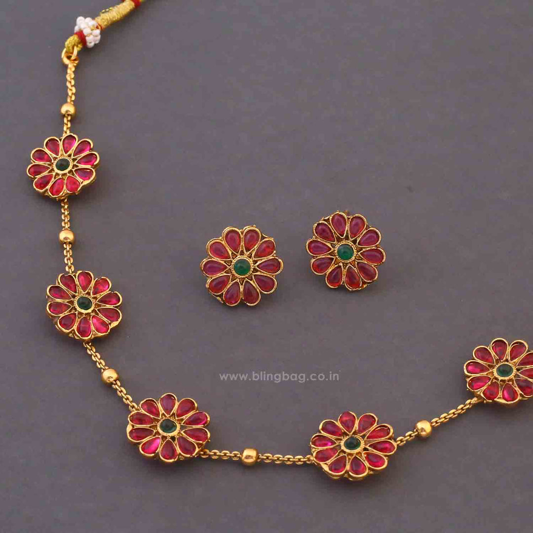 Multicolor Chumki Antique Jewellery Set - New Arrival