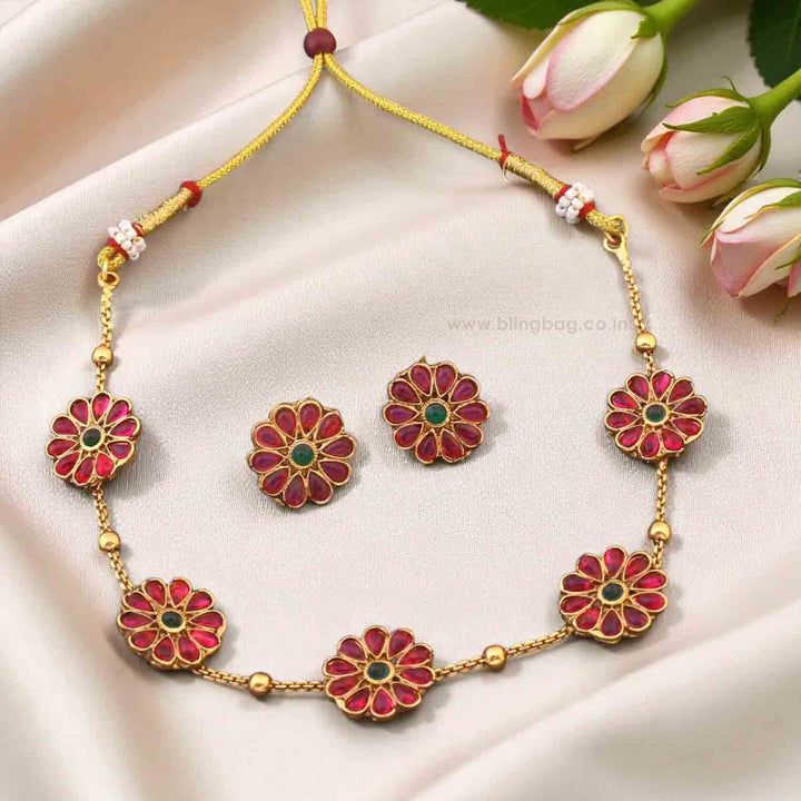 Multicolor Chumki Antique Jewellery Set - New Arrival