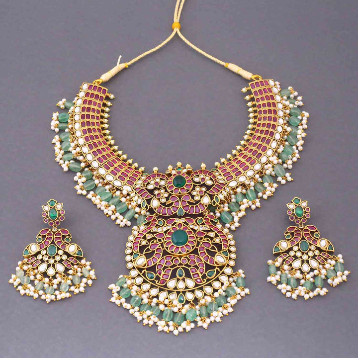 Multicolor Clarisse Antique Jewellery Set - New Arrival