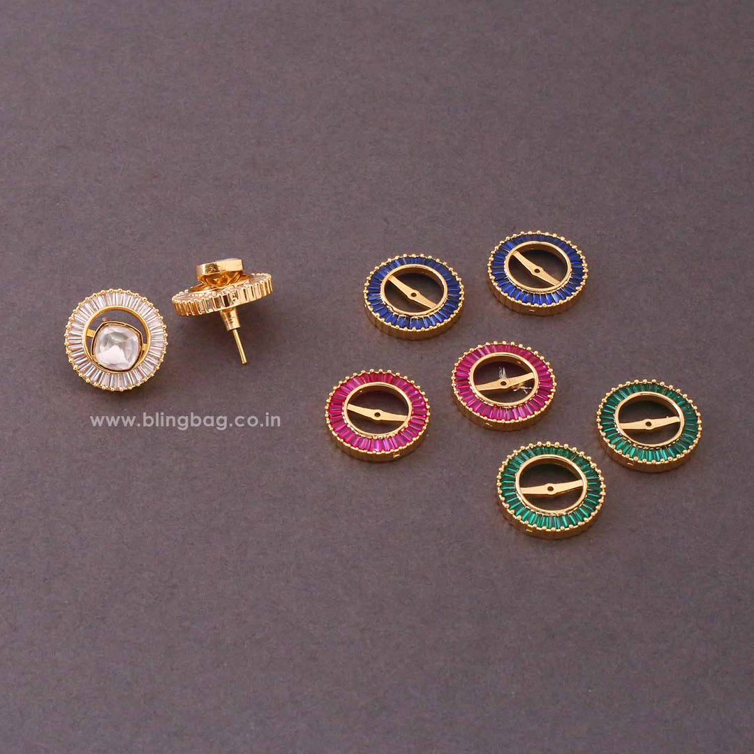 Multicolor Crystal Studs