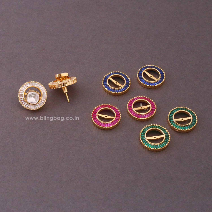 Multicolor Crystal Studs