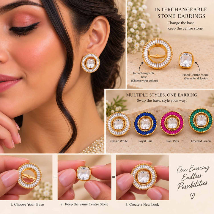 Multicolor Crystal Studs