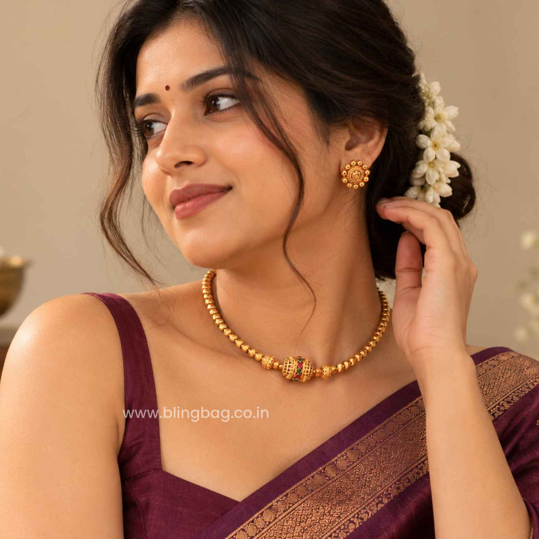 Multicolor Daira Antique Jewellery Set- New Arrival
