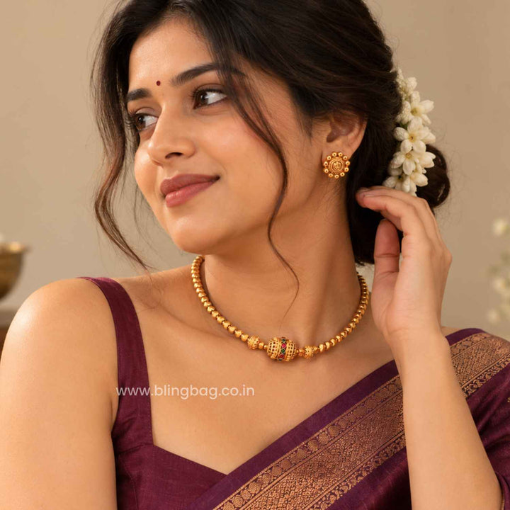 Multicolor Daira Antique Jewellery Set- New Arrival