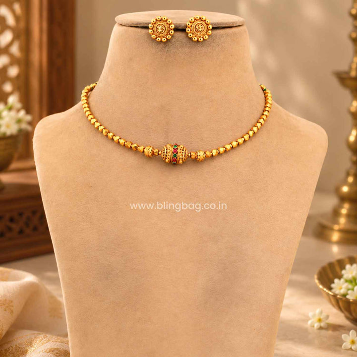 Multicolor Daira Antique Jewellery Set- New Arrival