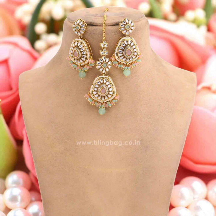 Multicolor Dakshina Kundan Jewellery Set