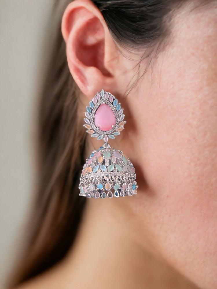 Multicolor Danielle Zirconia Jhumkis