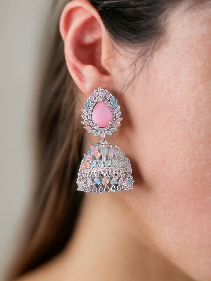 Multicolor Danielle Zirconia Jhumkis