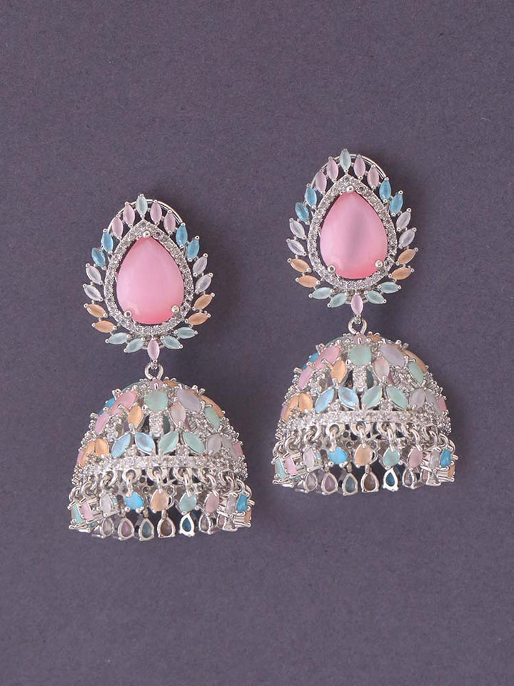 Multicolor Danielle Zirconia Jhumkis