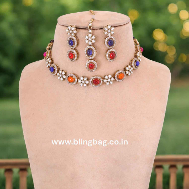 Multicolor Darina Victorian Jewellery Set- New Arrival