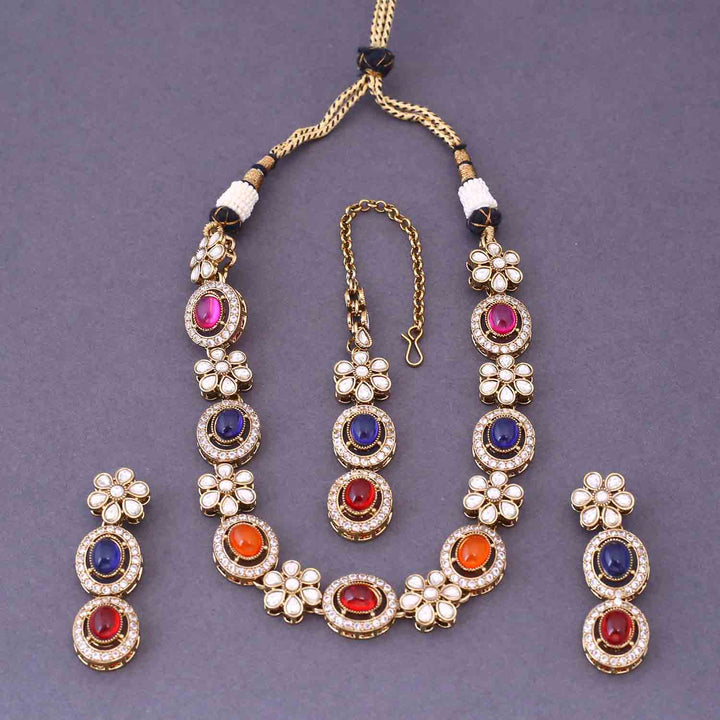 Multicolor Darina Victorian Jewellery Set- New Arrival
