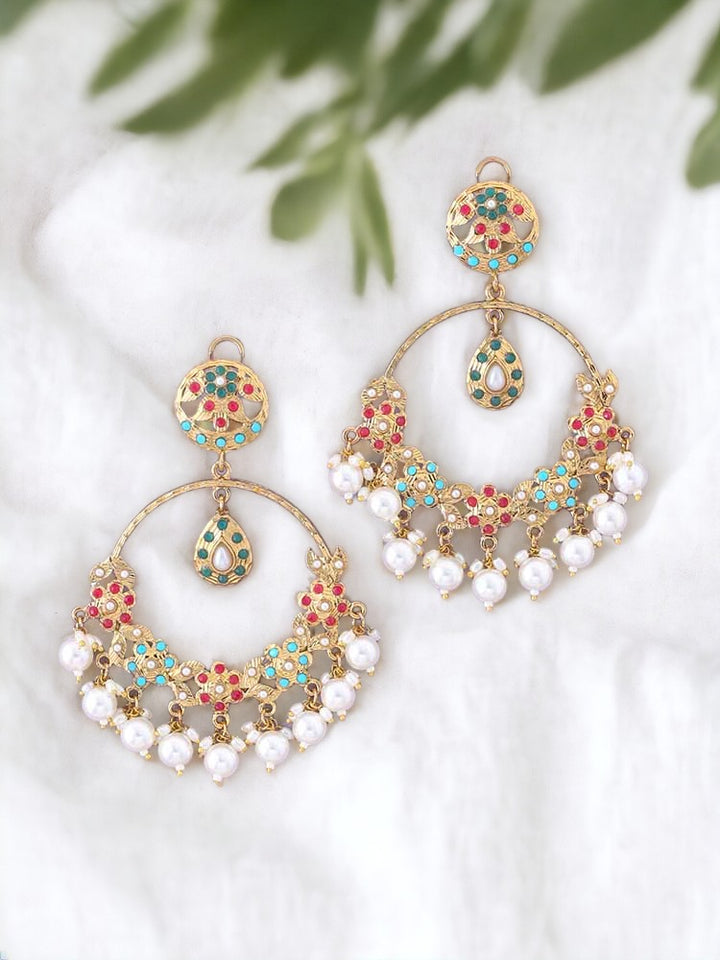 Multicolor Darshana Ethnic Chandbalis