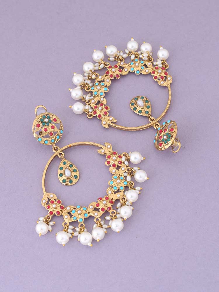 Multicolor Darshana Ethnic Chandbalis