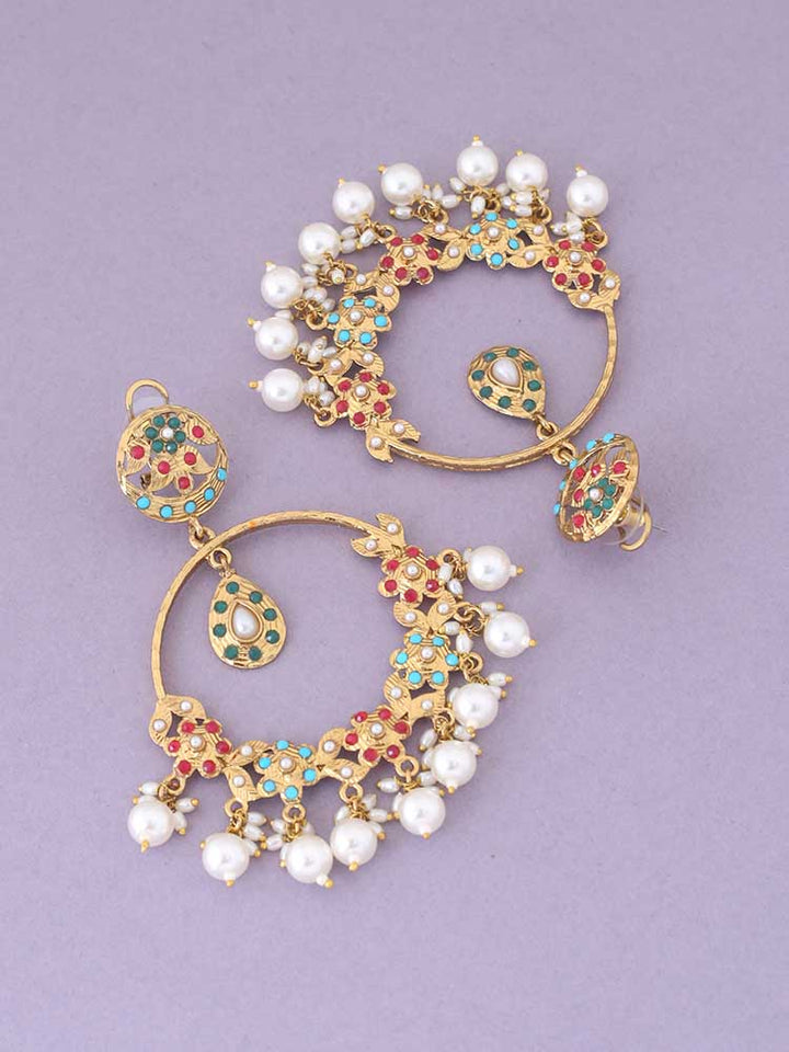 Multicolor Darshana Ethnic Chandbalis