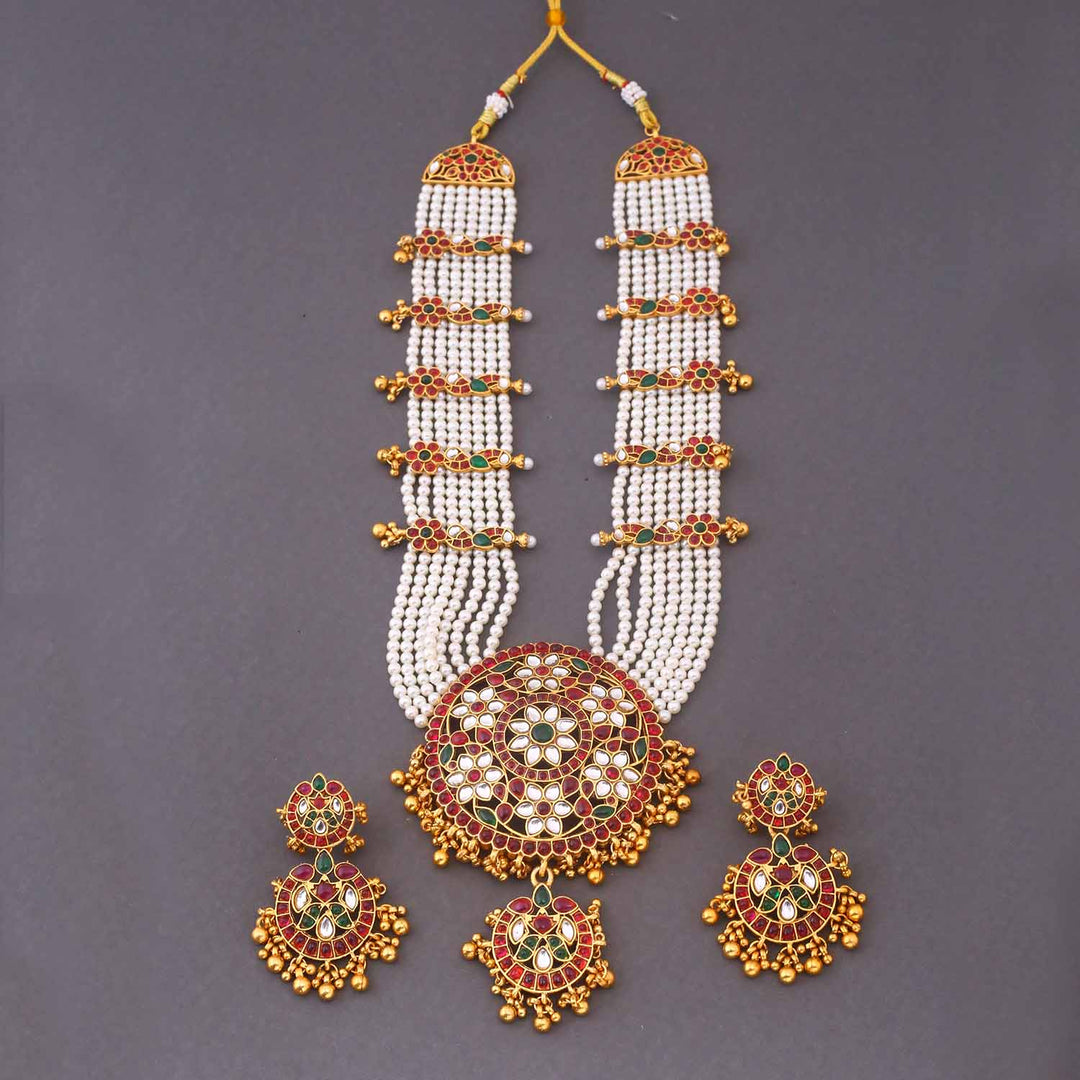 Multicolor Darshini  Antique Jewellery Set - New Arrival