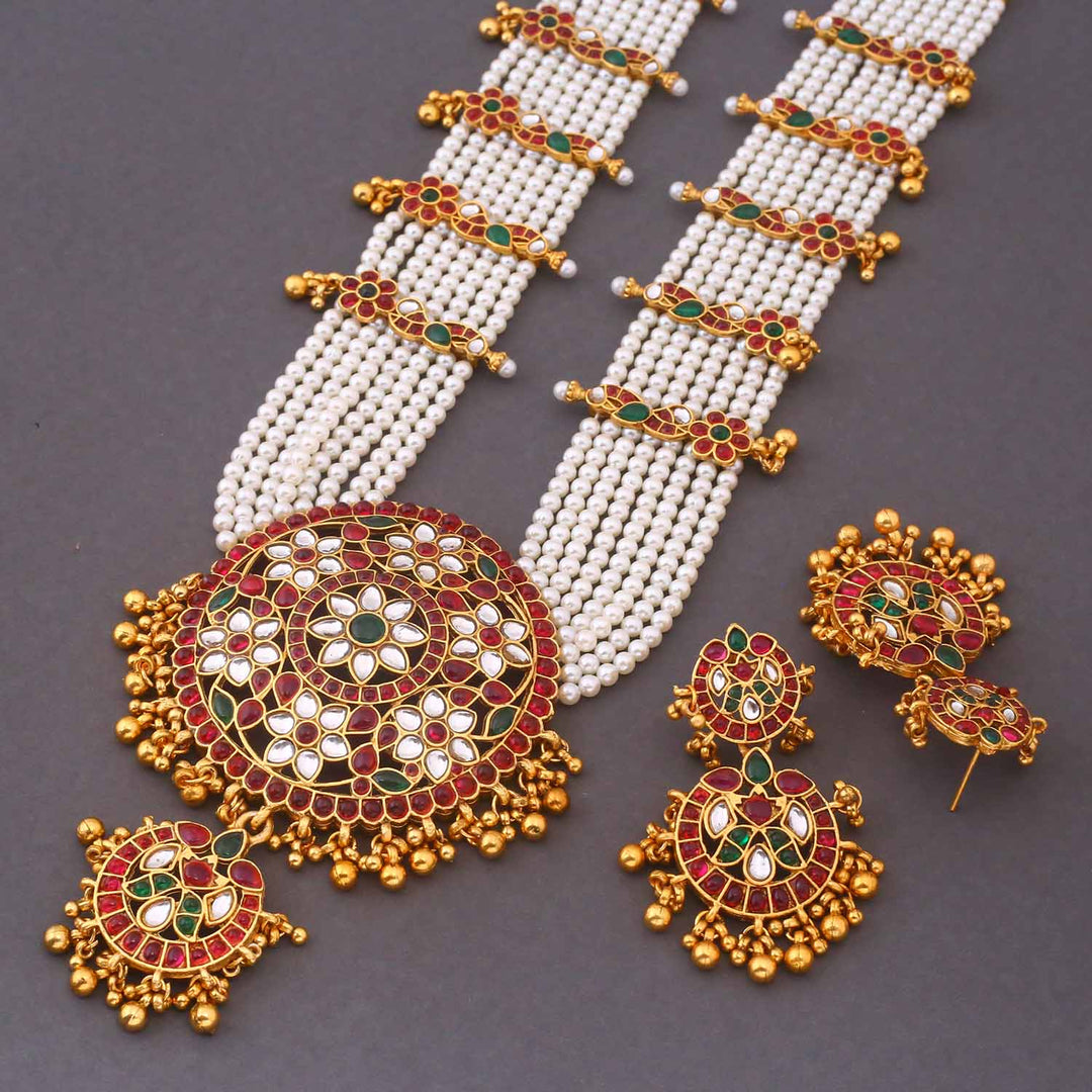 Multicolor Darshini  Antique Jewellery Set - New Arrival